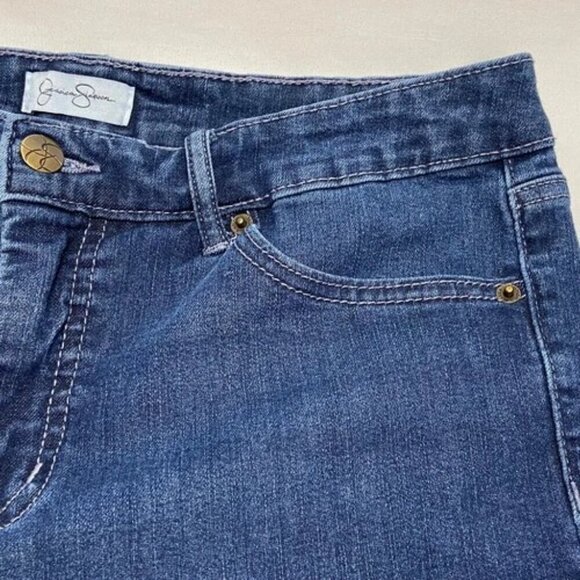 Jessica Simpson Jeans Women's 10 Blue Dark Wash High Waist Skinny Stretch GUC - Picture 10 of 14